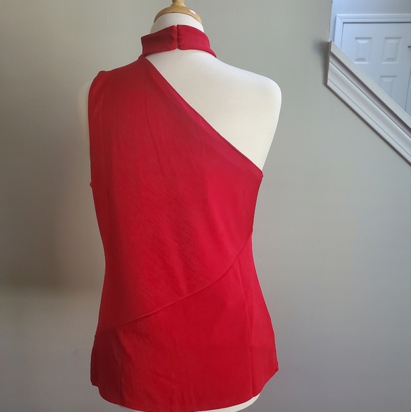 INC INTERNATIONAL CONCEPTS ONE-SHOULDER  MOCK NECK TOP - Picture 5 of 7